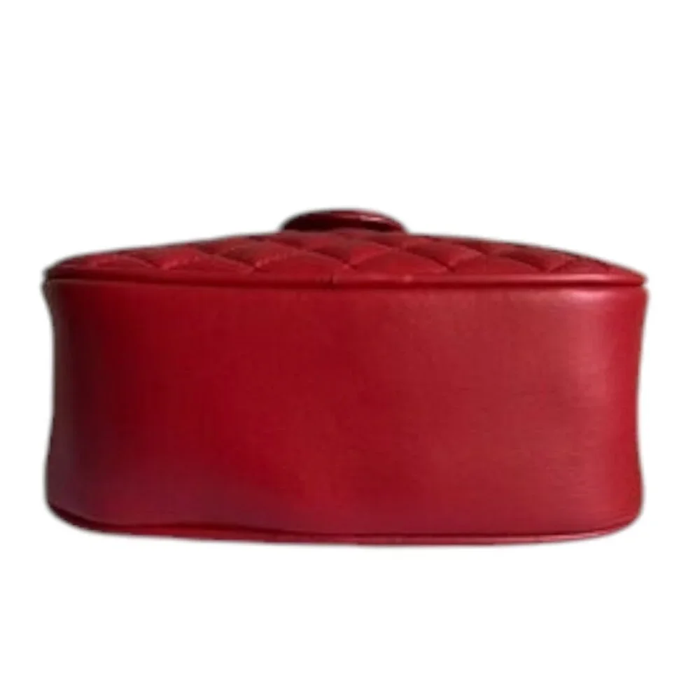 Valentino Orlandi Red Quilted Crossbody Bag